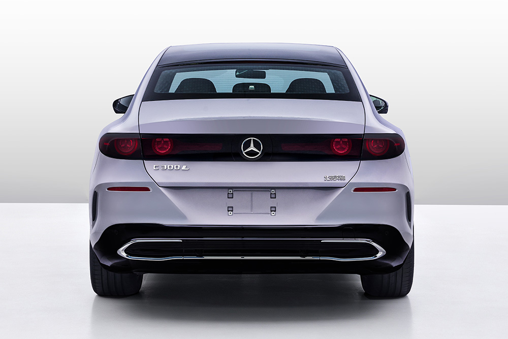 奔驰C300L 车尾申报图